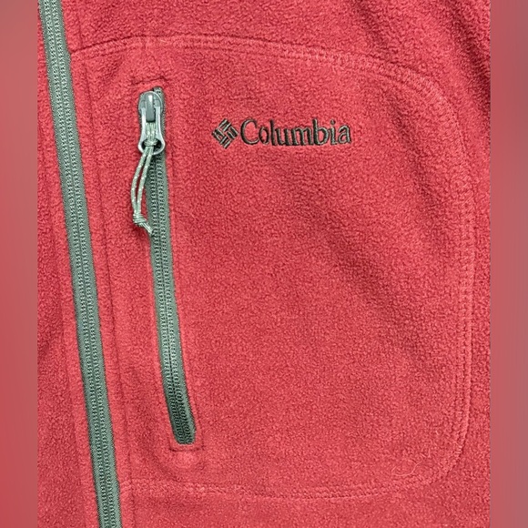 Columbia Sportswear Co. Burgundy Full Zip Fleece Jacket XXL - Picture 5 of 5